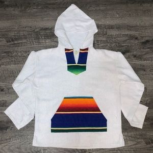 GeminiMermaids White+Rainbow Oversized Sweater